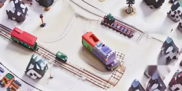 Szczegół wagonika w ruchu